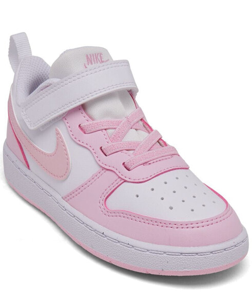 Toddler Girls Court Borough Low Recraft Adjustable Strap Casual Sneakers from Finish Line