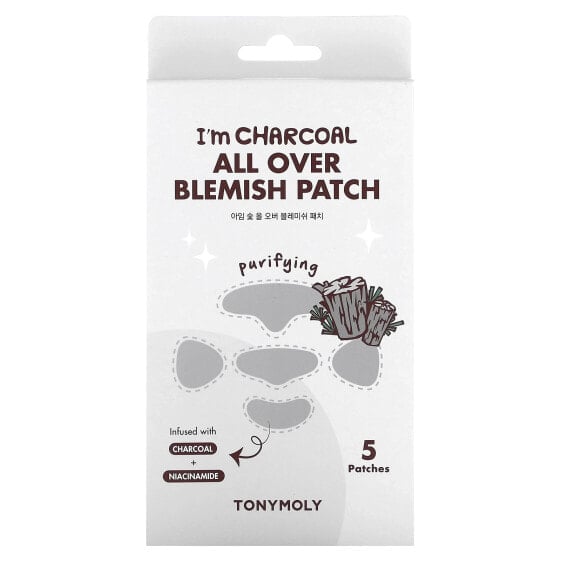 I´m Charcoal, All Over Blemish Patch, Purifying, 5 Patches