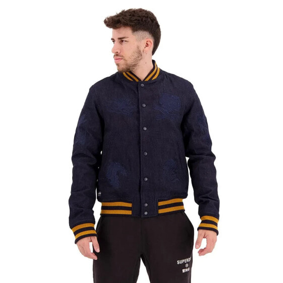 SUPERDRY Vintage Indigo Varsity Bomber jacket