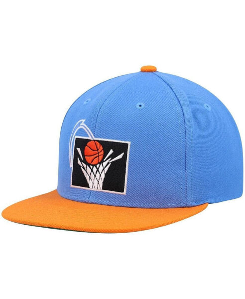 Men's Blue and Orange Cleveland Cavaliers Hardwood Classics Team Two-Tone 2.0 Snapback Hat