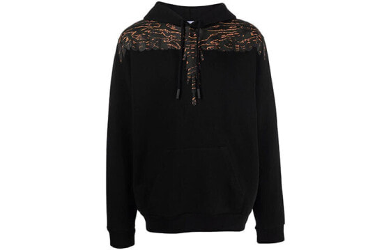 Marcelo Burlon FW21 翅膀印花休闲连帽卫衣 男款 黑色 / Худи Marcelo Burlon FW21 CMBB007F21FLE0021056