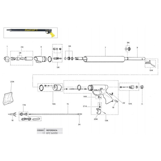 CRESSI Pneumatic Speargun Protective Cap