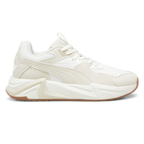 Puma RsPulsoid Premium Lace Up Womens Beige, White Sneakers Casual Shoes 393637