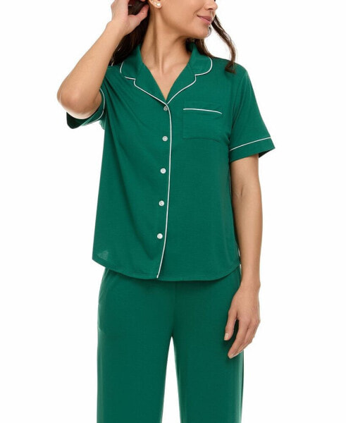 Women's Annie Notch Top and Capri Pajama Set