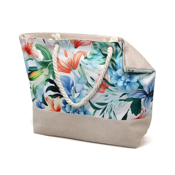 ATOSA 54x36.5x14 cm Flowers beach bag