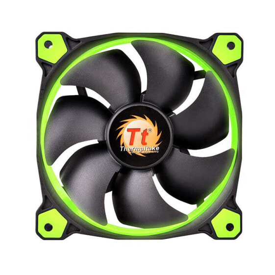 Thermaltake Riing 14 - Fan - 14 cm - 1400 RPM - 28.1 dB - 51.15 cfm - Black - Green