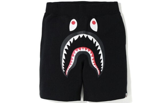 BAPE Shark Sweat Shorts 鲨鱼图案印花短裤 男款 送礼推荐 / Шорты BAPE Shark Sweat 1F80-153-1