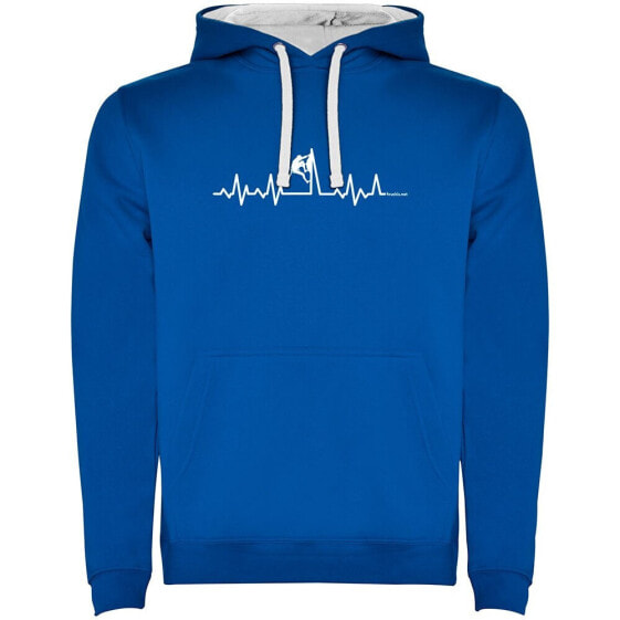 KRUSKIS Climbing Heartbeat Two-Colour hoodie