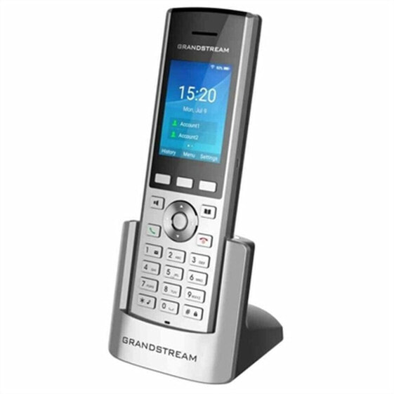 Беспроводный телефон Grandstream WP820 Чёрный/Серебристый