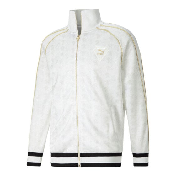 Куртка для мужчин PUMA Iconic T7 Forever Diamond Full Zip Track Белая Casual Athletic