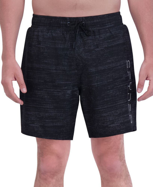 Men's Grit Print Performance 7" Volley Shorts