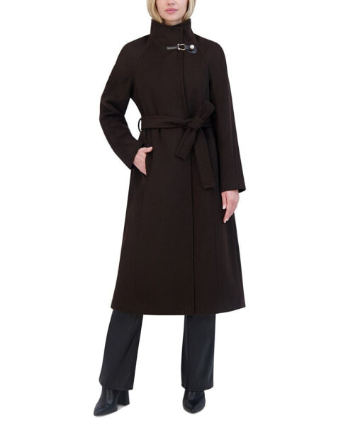 Women's Wing-Collar Embellished Toggle Coat