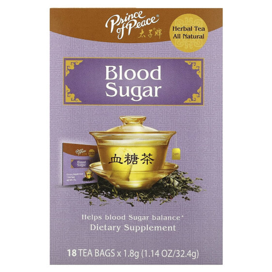 Herbal Tea, Blood Sugar, 18 Tea Bags, 1.14 oz (32.4 g)