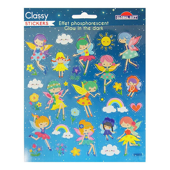 GLOBAL GIFT Classy Fairy Colors Shine In The Dark Stickers