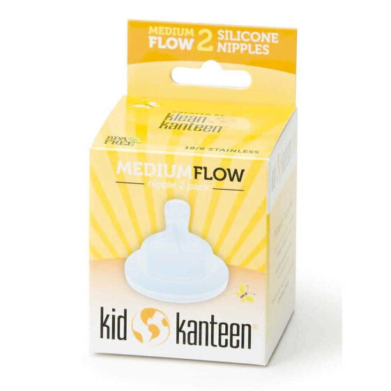 Детское питание и кормление Klean Kanteen Новорожденные Соски для бутылочек Kid Kanteen Medium Flow 2 шт