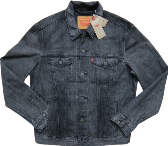 Levi's Mens Denim Trucker Jacket Black 723340332