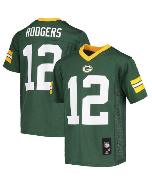 Big Boys Aaron Rodgers Green Green Bay Packers Replica Player Jersey