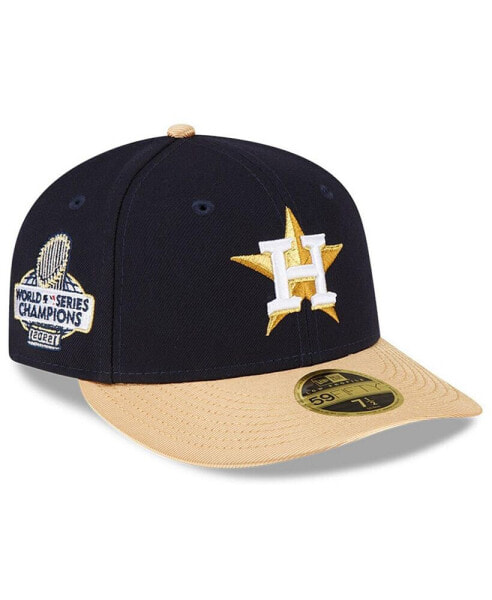 Men's Navy Houston Astros 2023 Gold Collection Low Profile 59FIFTY Fitted Hat