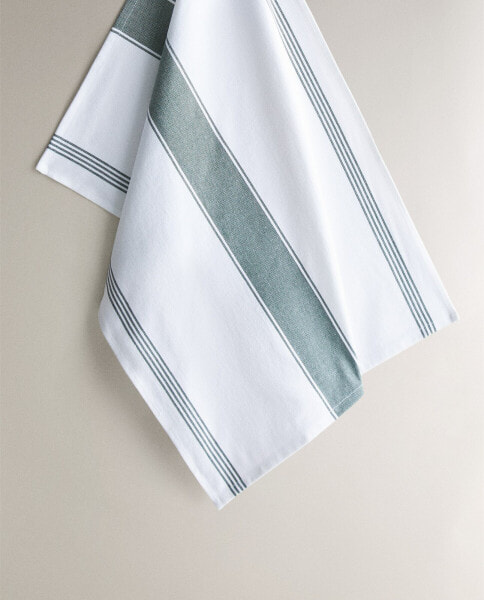 Striped tea towel