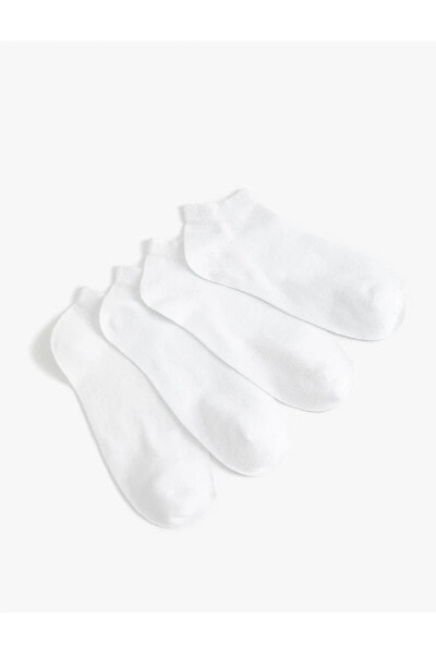 Basic 4'lü Patik Çorap Seti Çok Renkli