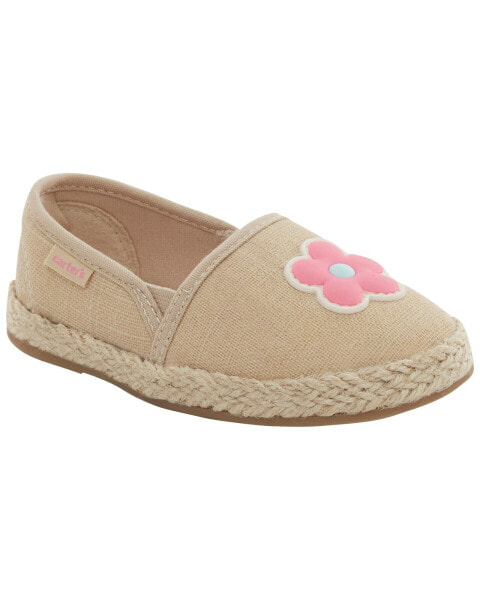 Toddler Floral Slip-On Shoes 12