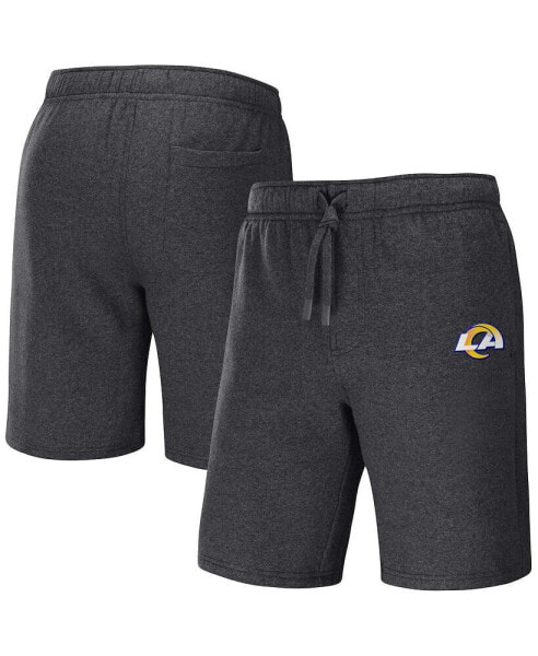 Men's NFL x Darius Rucker Collection by Heather Charcoal Los Angeles Rams Logo Shorts