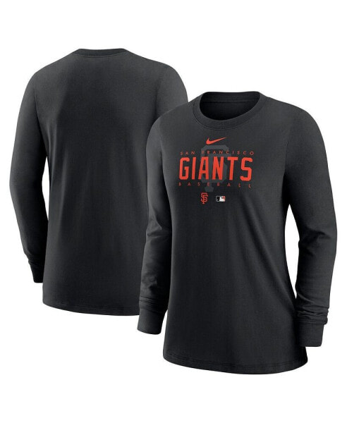 Women's Black San Francisco Giants Authentic Collection Legend Performance Long Sleeve T-shirt