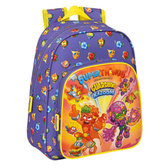Детский рюкзак SuperThings Guardians of Kazoom Фиолетовый Жёлтый (27 x 33 x 10 cm)
