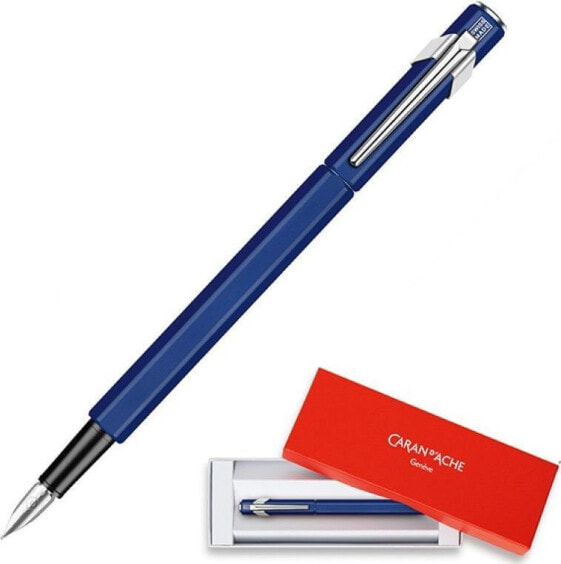 Ручка шариковая Caran d'Arche 849, F, синяя