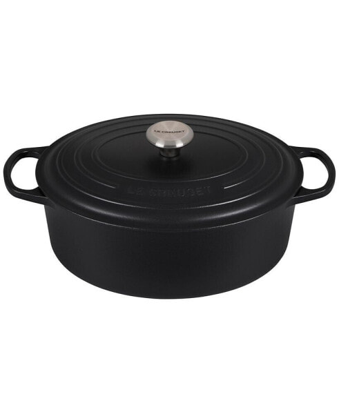 6.75-Qt. Signature Enameled Cast Iron Oval Dutch Oven