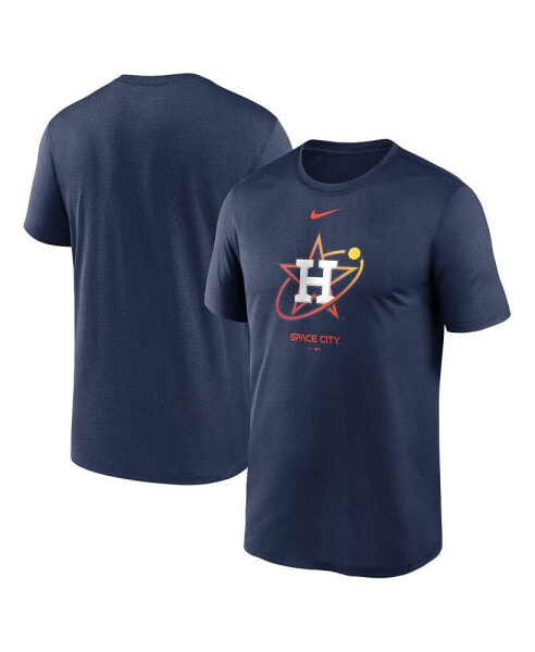 Men's Navy Houston Astros City Connect Logo T-shirt