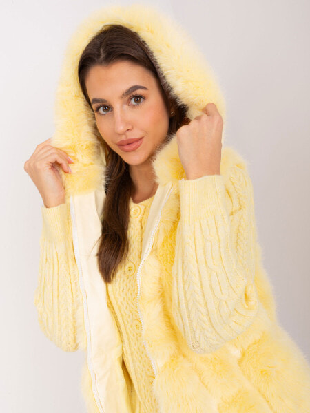 Жилет Wool Fashion Italia Cropped Sunflower Yellow