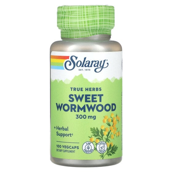 Травяные капсулы Sweet Wormwood, 300 мг, 100 шт, от SOLARAY
