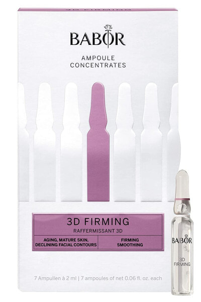 BABOR 3D Firming, Anti-Ageing Serum Ampoules for the Face, with Hyaluronic Acid for More Strength, Vegan Formula, Ampoule Concentrates, 7 x 2 ml