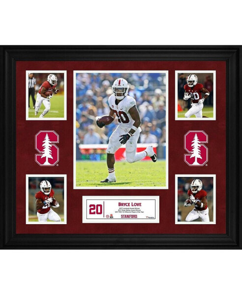 Bryce Love Stanford Cardinal Framed 23" x 27" 5-Photo Collage