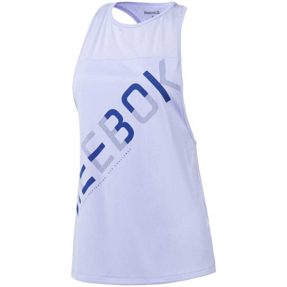 REEBOK Workout Ready Square Mesh Graphic sleeveless T-shirt