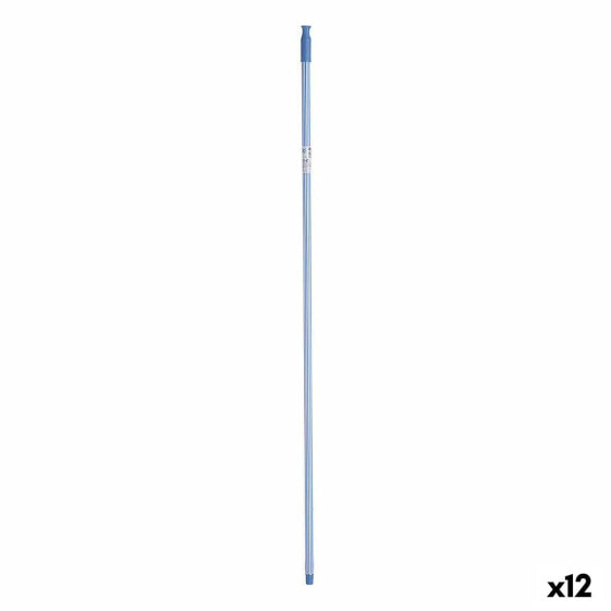 Палка для швабры Лучи 2,3 x 130 x 2,3 cm Синий Металл (12 штук)