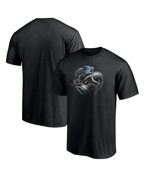 Men's Black North Carolina Tar Heels Team Midnight Mascot T-shirt