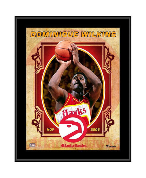 Dominique Wilkins Atlanta Hawks 10.5'' x 13'' Sublimated Hardwood Classics Player Plaque