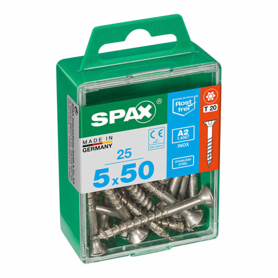 Коробка для винтов SPAX 4197000500502 Шуруп Плоская головка (5 x 50 mm) (5,0 x 50 mm)
