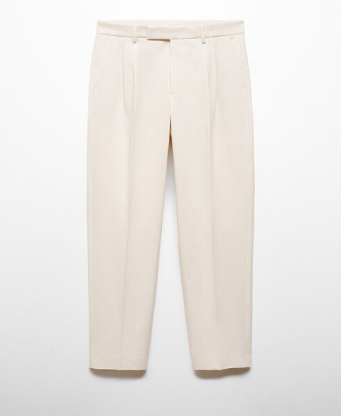 Men's Pleated Relaxed-Fit Trousers