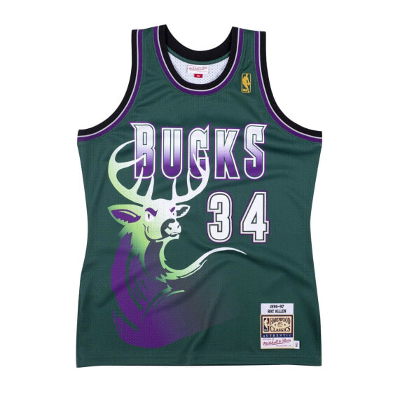 MITCHELL & NESS NBA AUTHENTIC ALTERNATE JERSEY MILWAUKEE BUCKS 96 RAY ALLEN