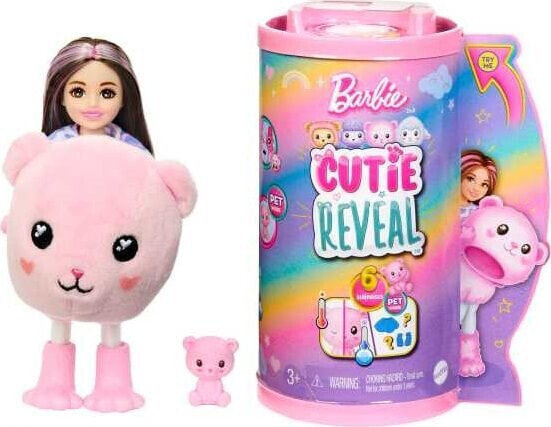 Lalka Barbie Mattel Cutie Reveal Chelsea Miś Seria Słodkie stylizacje (HKR19)