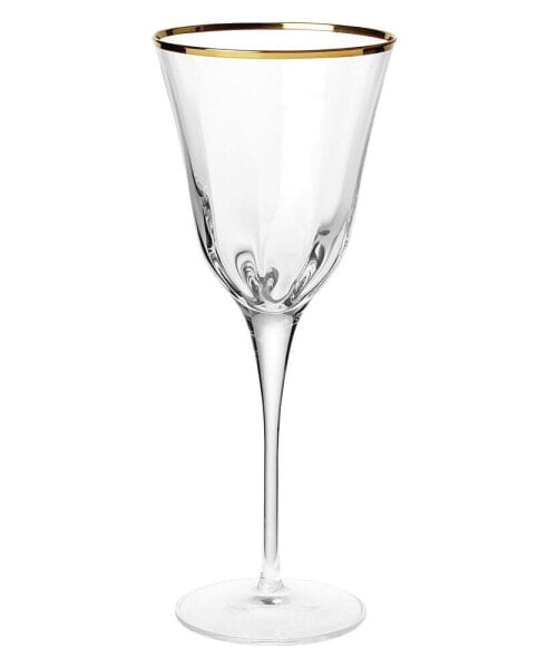 Бокал для вина из оптического стекла VIETRI Gold