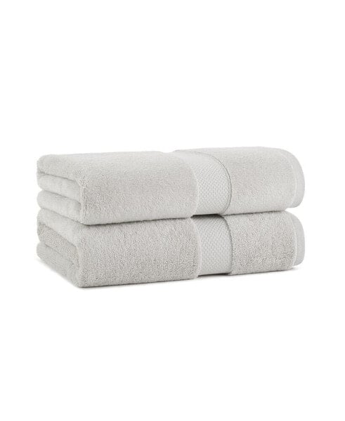 Aston & Arden Egyptian Cotton Luxury Bath Towels (Pack of 2), 600GSM, Seven Color Options, Jacquard Dobby Border, 30x54