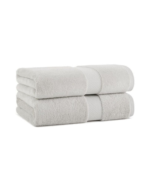 Aston & Arden Egyptian Cotton Luxury Bath Towels (Pack of 2), 600GSM, Seven Color Options, Jacquard Dobby Border, 30x54