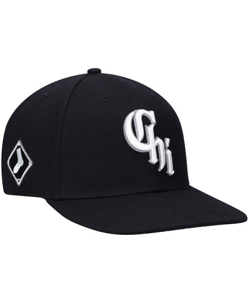 Men's Black Chicago White Sox City Connect Captain Snapback Hat