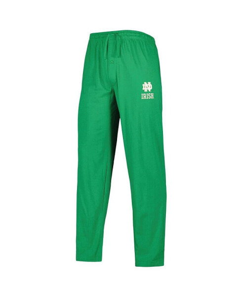 Men's Heathered Green, Heathered Charcoal Distressed Notre Dame Fighting Irish Meter Long Sleeve T-shirt Pants Sleep Set