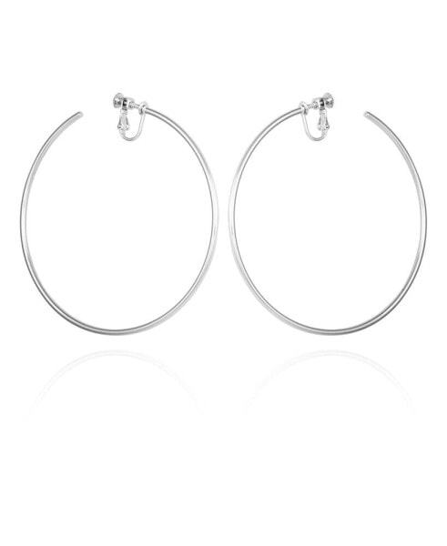 Серьги Vince Camuto Silver-Tone Extra Large Hoop