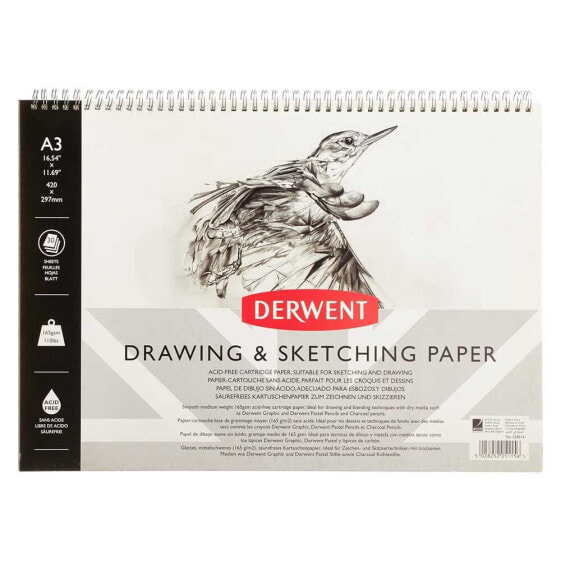 DERWENT Horizontal A3 165g Sketch Notebook